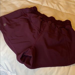 Lululemon purple running shorts
